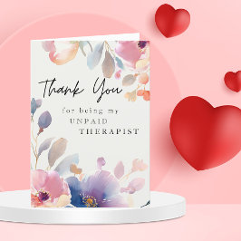 可愛いフローラウォーター最高のカラーフレンドおもしろい サンキューカード