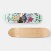 可愛いフローラカスタム枠、ペット写真犬ネコ スケートボード (横)