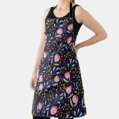 可愛いフローラカラフル：花柄。 エプロン (インサイチュ)