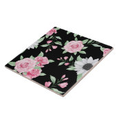 可愛いフローラシームレスパターンセラミックタイル タイル (側面)