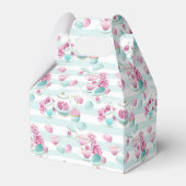 可愛いフローラティーパーティーのお願い箱 フェイバーボックス (裏面サイド)