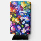 可愛いフローラパーソナライズされたモノグラクールム スリム缶クーラー (裏面)