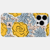 可愛いフローラパーソナライズされた名 Case-Mate iPhoneケース (裏面 (横))