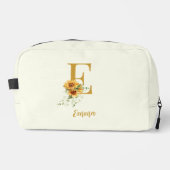 可愛いフローラモノグラムパーソナライズされた名 ドップキット (正面)