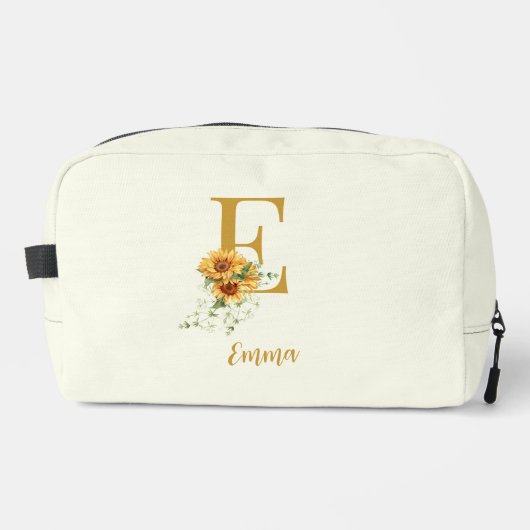 可愛いフローラモノグラムパーソナライズされた名 ドップキット (正面)