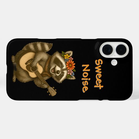 可愛いフローララクーンギターデザインfor Music Lover Case-Mate iPhoneケース (裏面 (横))