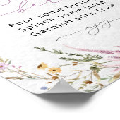 可愛いフローラワイルドフラワーマムオーサバーポスター ポスター (角)