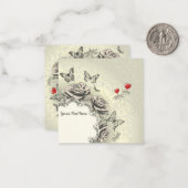 可愛いフローラ任意のイベント ノートカード (正面/裏面インサイチュ)