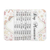 可愛いフローラ型パターン乾式対応 マグネット (横)