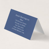 可愛いフローラ折り畳み名刺カスタマイズ 名刺 (裏面)