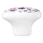 可愛いフローラ植物水彩 セラミックノブ (側面)