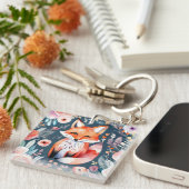 可愛いフローラ狐 キーホルダー (正面右)