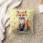 可愛いフローラ狐 クッション (ブランケット)