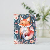 可愛いフローラ狐 ポストカード (スタンド正面)
