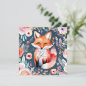 可愛いフローラ狐 招待状 (スタンド正面)