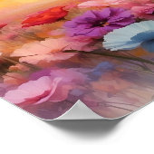 可愛いフローラ立ち子犬ダウンロード ポスター (角)