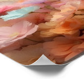 可愛いフローラ立って茶色の子犬ダウンロード ポスター (角)