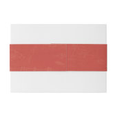 可愛いフローラ結婚のモノグラム 招待状ベリーバンド (裏面例)