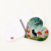 可愛いフローラ野生動物ノート ノートブック (内部)