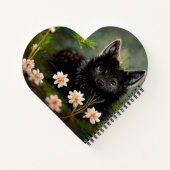 可愛いフローラ野生動物ノート ノートブック (裏面)