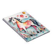 可愛いフローラ馬 ノートブック (右側)