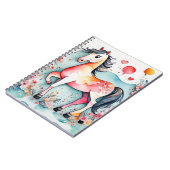 可愛いフローラ馬 ノートブック (左側)