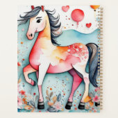 可愛いフローラ馬 プランナー手帳 (裏面)