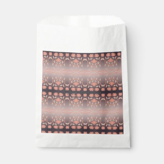 可愛いフローラ パターン（の模様が）ある フェイバーバッグ (正面)