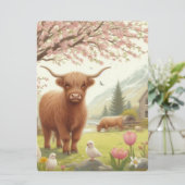 可愛いフローラ/春ハイランド牛 シーズンカード (スタンド正面)