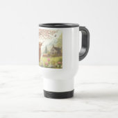 可愛いフローラ/春ハイランド牛 トラベルマグ (正面右)