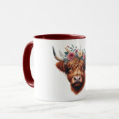 可愛いフローラ/春ハイランド牛 マグカップ (正面左)