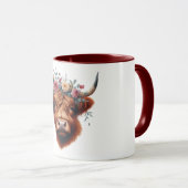 可愛いフローラ/春ハイランド牛 マグカップ (正面右)