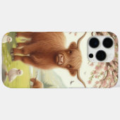 可愛いフローラ/春ハイランド牛 Case-Mate iPhoneケース (裏面 (横))