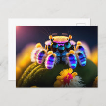 可愛いフワフワのクモ、ポストクロッシング