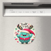 可愛いフワフワのクリスマスモンスターマグネット マグネット (インサイチュ (食洗機))