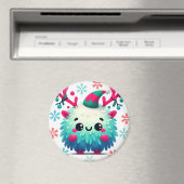 可愛いフワフワのクリスマスモンスターマグネット マグネット (インサイチュ (食洗機))