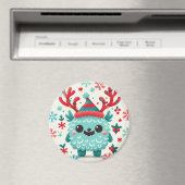 可愛いフワフワのクリスマスモンスターマグネット マグネット (インサイチュ (食洗機))