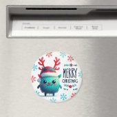 可愛いフワフワのクリスマスモンスターマグネット マグネット (インサイチュ (食洗機))