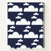 可愛いフワフワの羊&クラウドドリームジャーナル ノートブック (裏面)