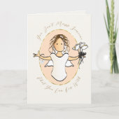 可愛いブライダルシャワーが甘いお祝いを祈る カード (正面)