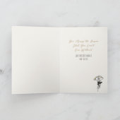 可愛いブライダルシャワーが甘いお祝いを祈る カード (内部)