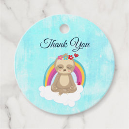 可愛いブラウンめい想ナマケモノお礼 フェイバータグ