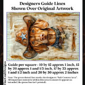 可愛いブラウンカウボーイシェリフドッグDC9デコページ 薄葉紙