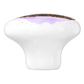 可愛いブラウンベア可愛らしい動物の子のベビー子供部屋 セラミックノブ (側面)