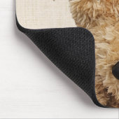 可愛いブラウンベア マウスパッド (コーナー)