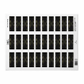 可愛いブラックと金ゴールド幾何学差出人住所ラベル ラベル (フルシート)