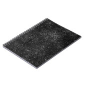 可愛いブラックチートヒョウ皮プリント動物 ノートブック (左側)