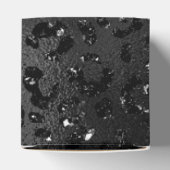 可愛いブラックチートヒョウ皮プリント動物 フェイバーボックス (上部)