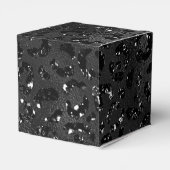 可愛いブラックチートヒョウ皮プリント動物 フェイバーボックス (裏面サイド)