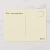 可愛いブラックベリーのパイのメッセージを追加 ポストカード (裏面)